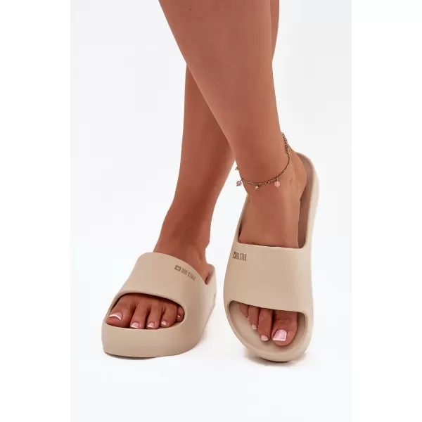  Papuci de dama BIG STAR SS274722 BEI Pantofi Big Star 