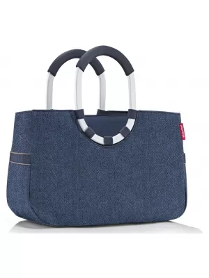 Sac REISENTHEL Loopshopper M HERINGBONE ALBASTRU ÎNCHIS