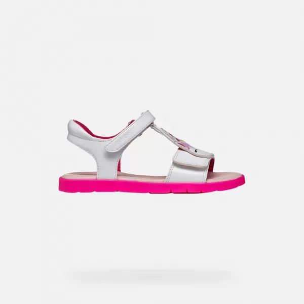  Sandale pentru fete GEOX JOYFOOT J65P1C000HHC1441 ALB 