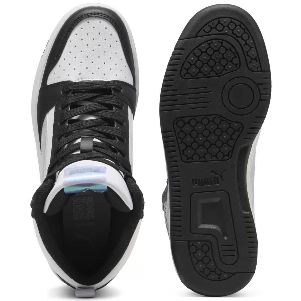  Pantofi de dama PUMA REBOUNDV6MIDSPACEBELLEJR 402768-02 PUMA NEGRU/LILIAC CRUSH/ALB 