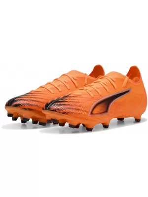 Cizme PUMA ULTRA 6 MATCH FG/AG 108514-03 CĂLDURĂ FOC/NEGRU/ROȘU STRĂLUCITOR