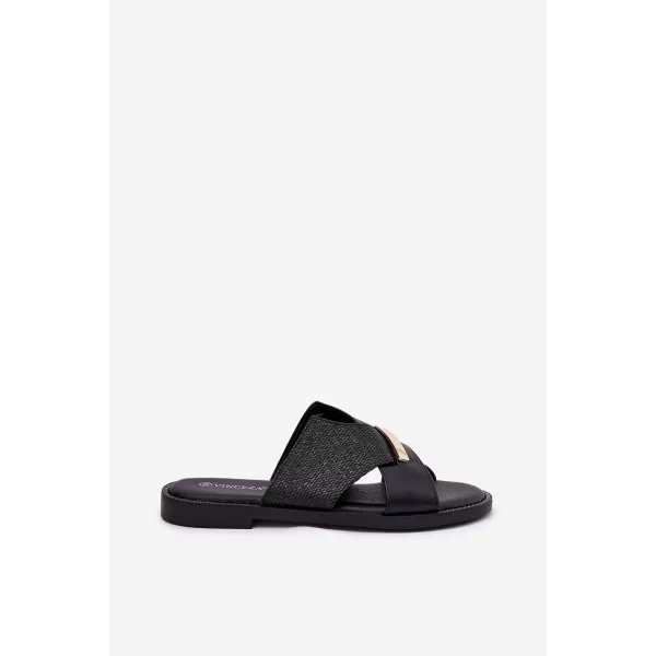  Papuci de damă VINCEZA 17385 NEGRU 