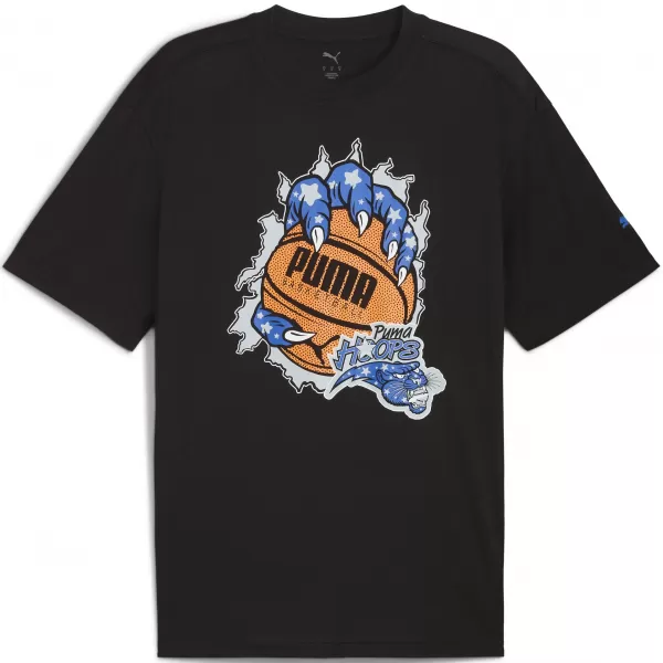 Tricou pentru bărbați PUMA HOOPAVERSE TEE 3 632891-02 PUMA NEGRU 