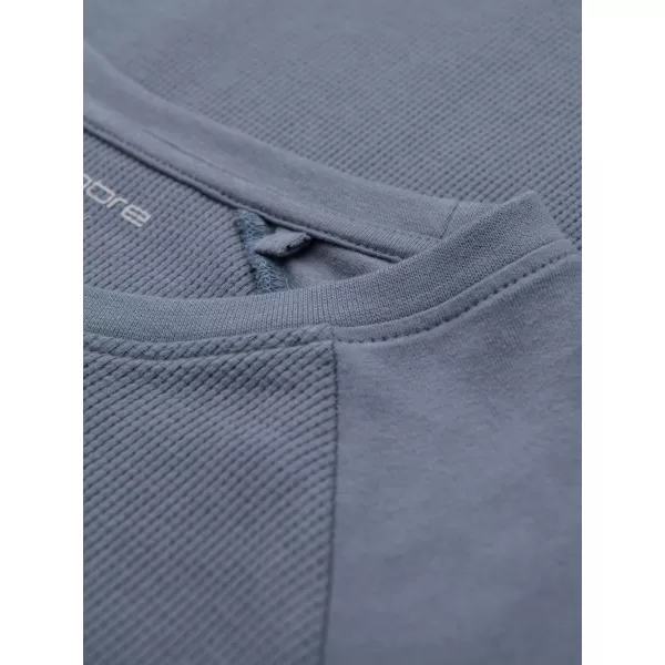  Tricou pentru bărbați OMBRE OM-LSCL-0109 DENIM ALBASTRU 