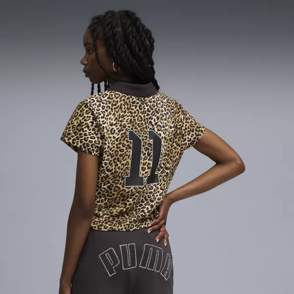  Tricou pentru femei PUMA X A$AP ROCKY BABY TEE 636099-05 BEJ CALD/AOP 