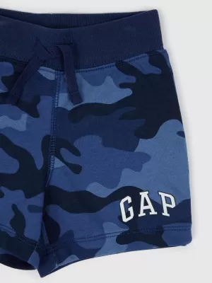 Pantaloni scurți pentru copii GAP LOGO SWEATSHORTS 840846-00 CAMO ALBASTRU