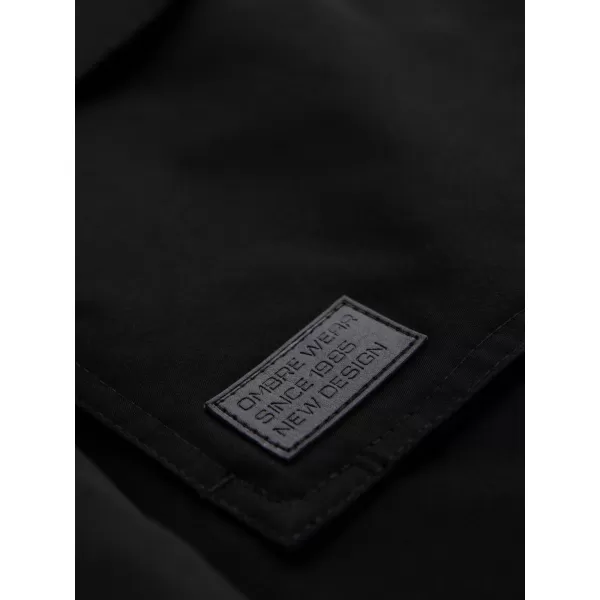  Palton bărbătesc OMBRE OM-JAPJ-0316 NEGRU 