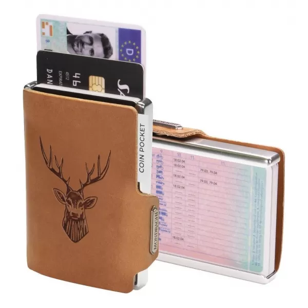  Portofel MONDRAGHI Silhouette Classic Deer CARAMEL 