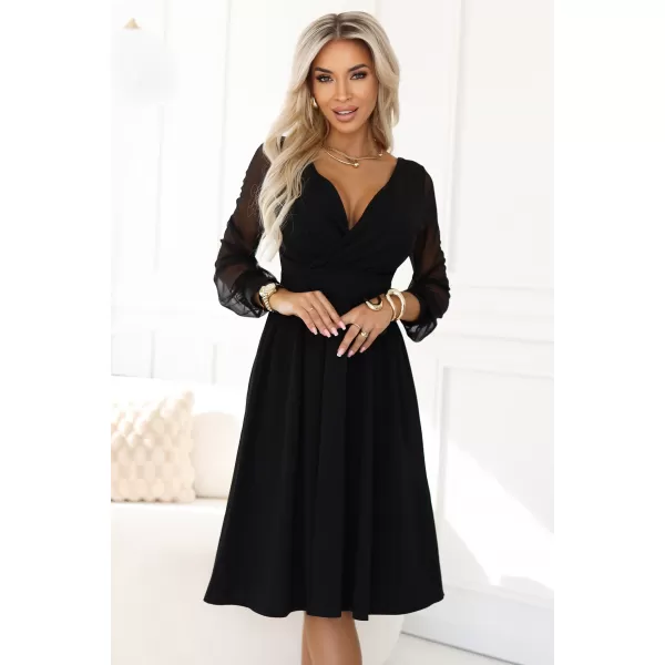  Rochie NUMOCO 657-1 NEGRU 