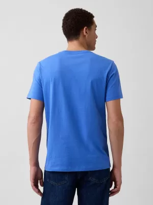 Tricou pentru bărbați GAP LOGO CREW TEE 842063-69 BELLE BLUE