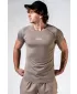 Tricou fără cusături cu mâneci scurte POWER 900 LIGHT BROWN ASH Nebbia