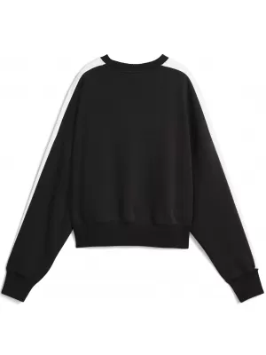 Hanorac de dama PUMA T7 OVER-OVERSIZED CREW 633439-01 PUMA NEGRU
