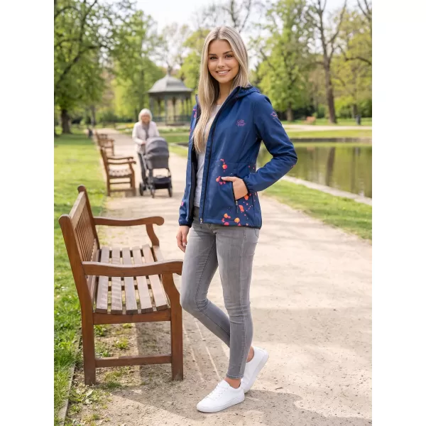  Jachetă softshell premium pentru femei ALTISPORT VOJ/ALW077JACK01 BLEUMARIN/PORTOCALIU 
