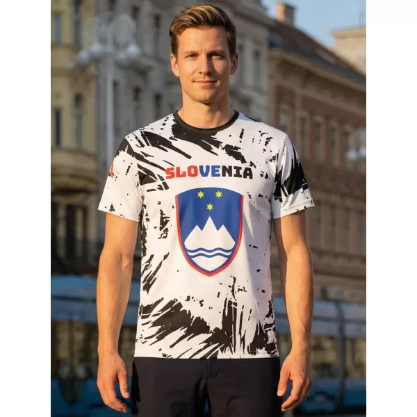  Tricou premium pentru bărbați ALTISPORT VOJ/ALM036SI/TR01 ABSTRACTIZARE 