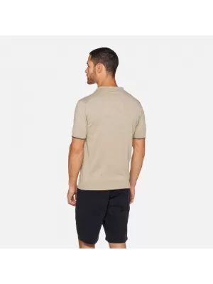 Tricou pentru bărbați GEOX KNIT G012318 BEJ