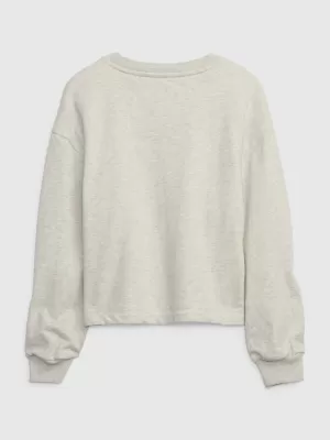 Hanorac pentru copii GAP SWEATSHIRT 500951-01 ERICA GRI