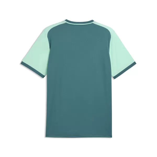  Tricou funcțional pentru bărbați PUMA TEAMLIGA26 MATCHDAY JERSEY 706544_43 EMERALD ICE/ SMARALD GHEAȚĂ/PUMA ALB 