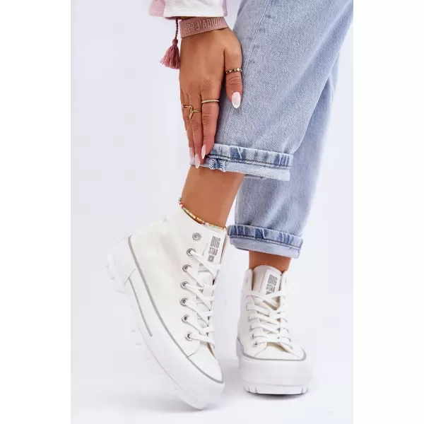  Adidași de damă BIG STAR LL274156 WHITE Pantofi Big Star 