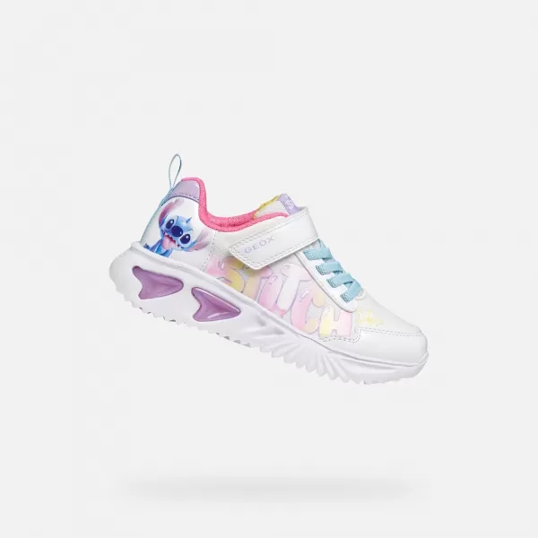  Adidași pentru fete GEOX ASSISTER J65E9B0AN02C0653 ALB 
