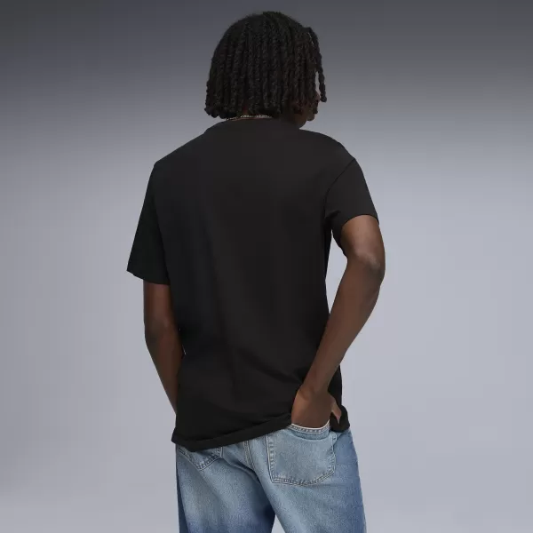  Tricou pentru bărbați PUMA GRAPHIC TEE 691786_01 PUMA NEGRU 