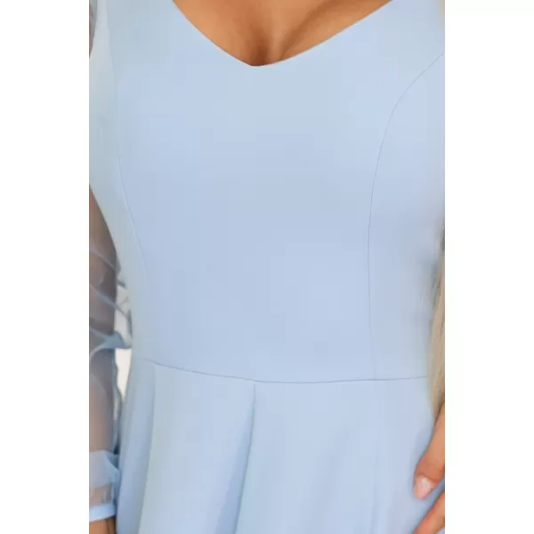  Rochie NUMOCO 640-5 ALBASTRU DESCHIS 