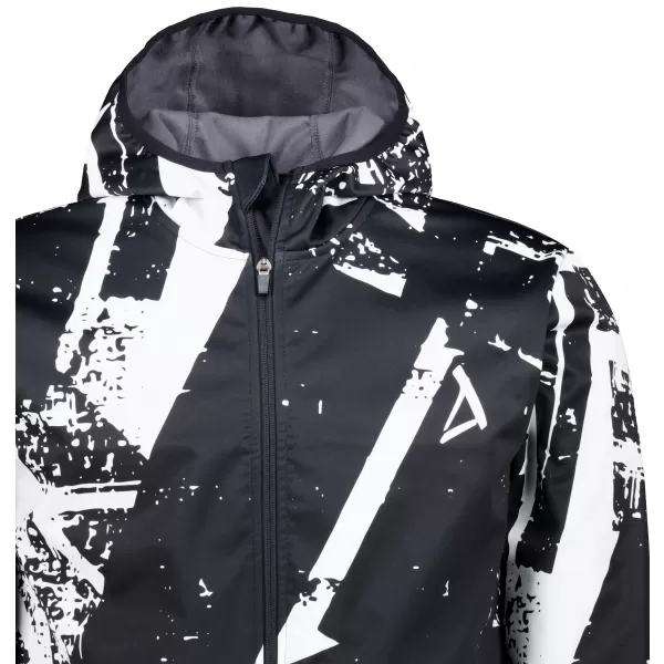  Jachetă softshell premium pentru bărbați ALTISPORT VOJ/ALM079JACK01 ALB-NEGRU 