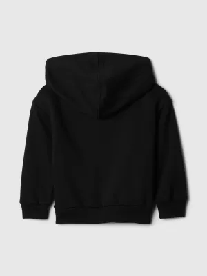 Hanorac pentru copii GAP LOGO PULLOVER HOODIE 824091-00 NEGRU ADEVĂRAT