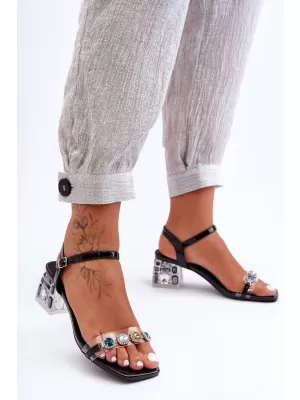 Sandale de dama S.BARSKI MR1037-01 NEGRU