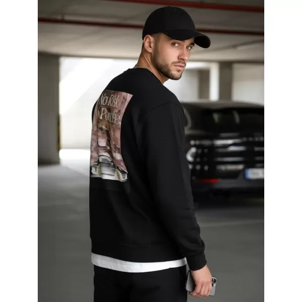  Hanorac pentru bărbați DSTREET BX5947 NEGRU 