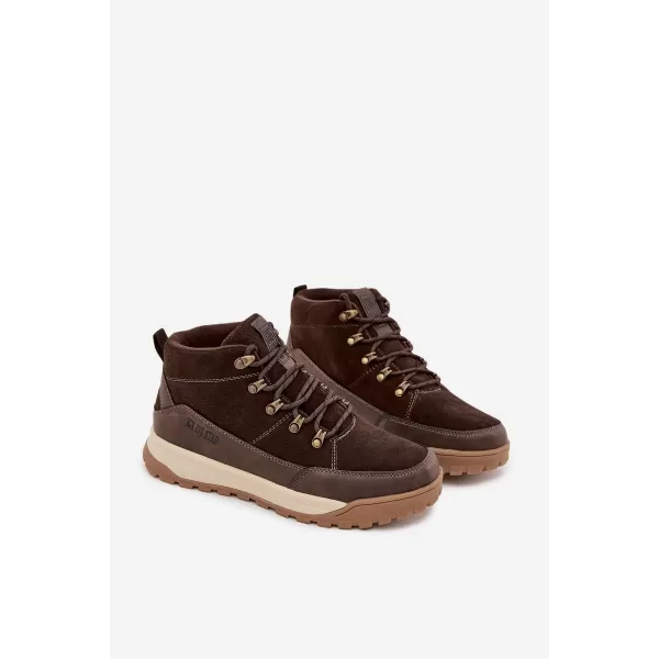 Pantofi bărbați BIG STAR SS174263 MARO/BEJ Pantofi Big Star 