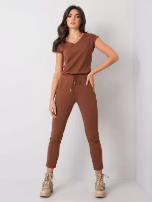Pantaloni de trening pentru femei BASIC FEEL GOOD RV-DR-3589.07X MARO ÎNCHIS