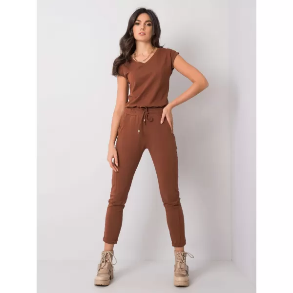  Pantaloni de trening pentru femei BASIC FEEL GOOD RV-DR-3589.07X MARO ÎNCHIS 