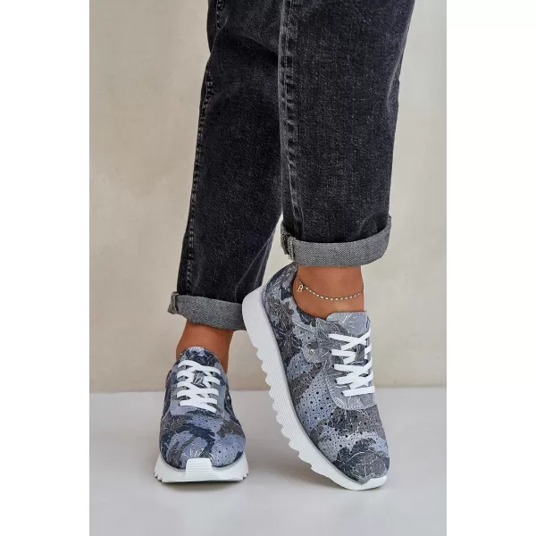  Pantofi de dama D&A LR51-635 ALBASTRU 