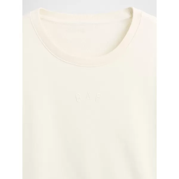  Hanorac de dama GAP LOGO SWEATSHIRT 799277-02 PÂNZĂ ALBĂ 