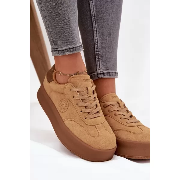  Adidași de damă BIG STAR SS274762 MARO/BEJ Pantofi Big Star 