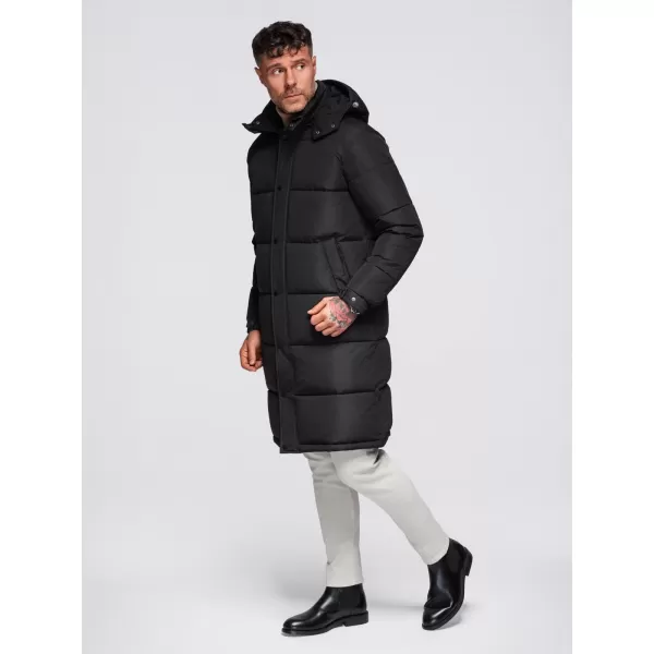  Geaca de iarna pentru barbati OMBRE OM-JALJ-0309 NEGRU 