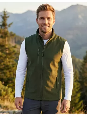 Vestă softshell pentru bărbați ALTISPORT NoPrint NP/ALM865 MILITAR