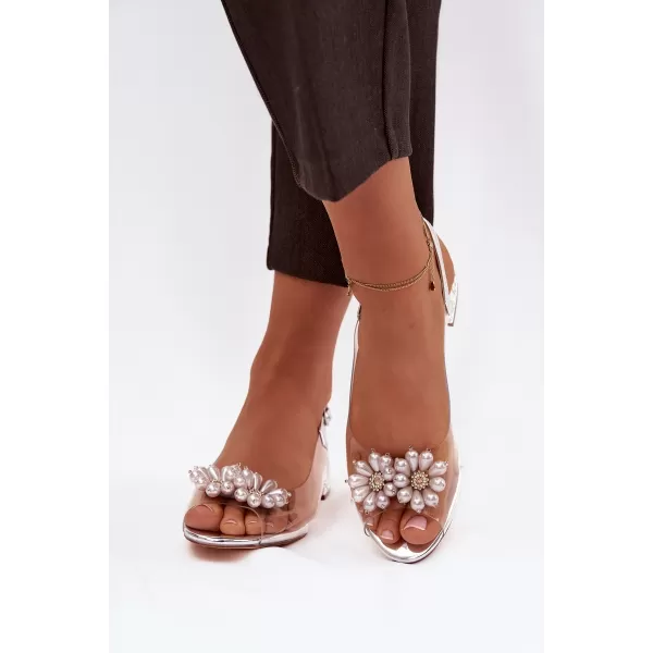  Sandale de dama D&A MR52-229 ARGINT 
