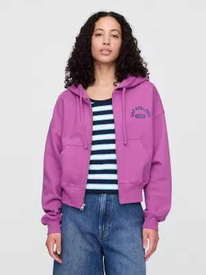 Hanorac de dama GAP LOGO HOODIE ZIP 823753-00 ORHIDEEA CATTLEYA