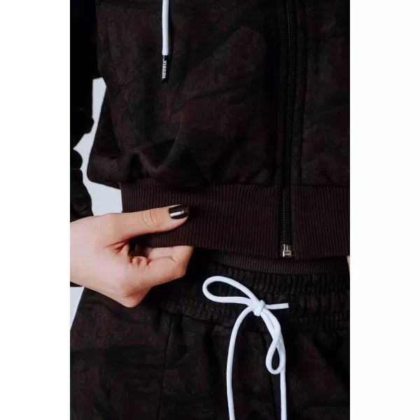  Hanorac cu fermoar POWER 895 DARK BROWN CAMO Nebbia 