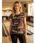 Tricou de Crăciun premium pentru femei ALTISPORT VOJ/ALWVN9TR06 MARO