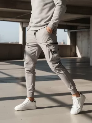 Pantaloni pentru bărbați DSTREET UX4156 GRI ÎNCHIS