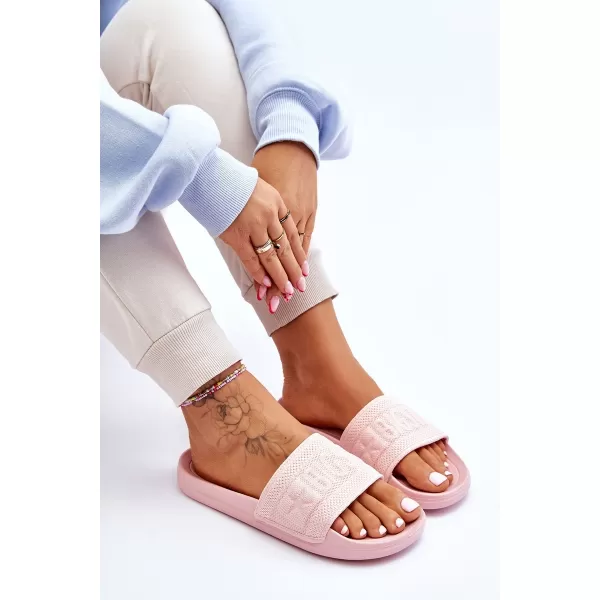  Papuci dama BIG STAR LL274A157 ROZ Pantofi Big Star 