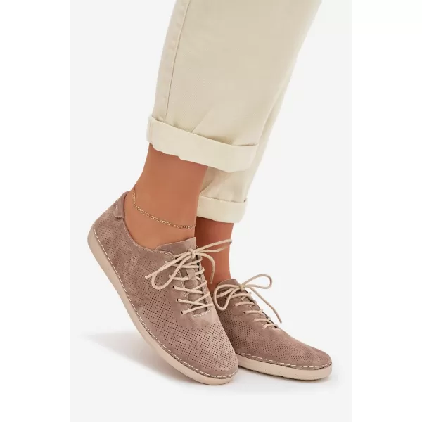  Pantofi de dama S.BARSKI LR61-7080 BEJ ÎNCHIS 