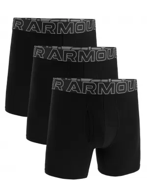 Boxeri pentru bărbați UNDER ARMOUR M UA PERF COTTON 3IN NEGRU