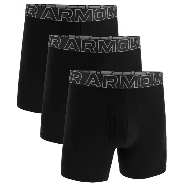  Boxeri pentru bărbați UNDER ARMOUR M UA PERF COTTON 3IN NEGRU 