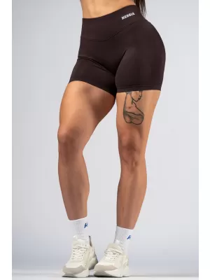 Pantaloni scurți push-up cu talie înaltă POWER 893 DARK BROWN Nebbia