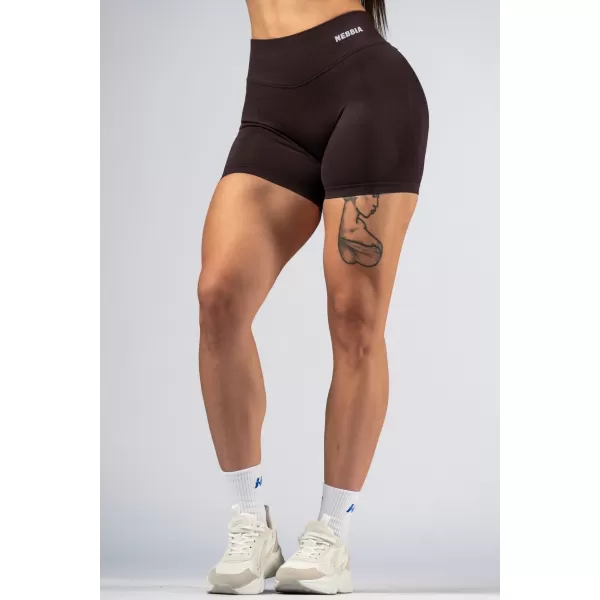  Pantaloni scurți push-up cu talie înaltă POWER 893 DARK BROWN Nebbia 