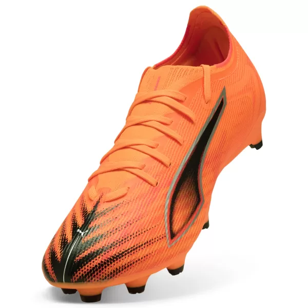  Cizme PUMA ULTRA 6 MATCH FG/AG 108514-03 CĂLDURĂ FOC/NEGRU/ROȘU STRĂLUCITOR 