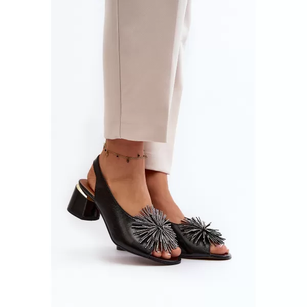  Sandale de dama LAURA MESSI 2595 NEGRU 